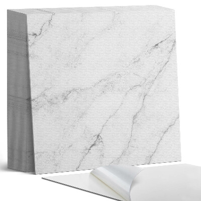 Kafelki samoprzylepne Marmurowy wzór w białej elegancji
