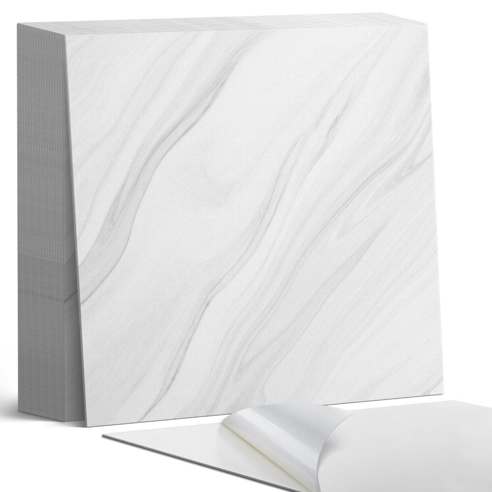 Samoprzylepne płytki Marmurowe fale w eleganckim stylu