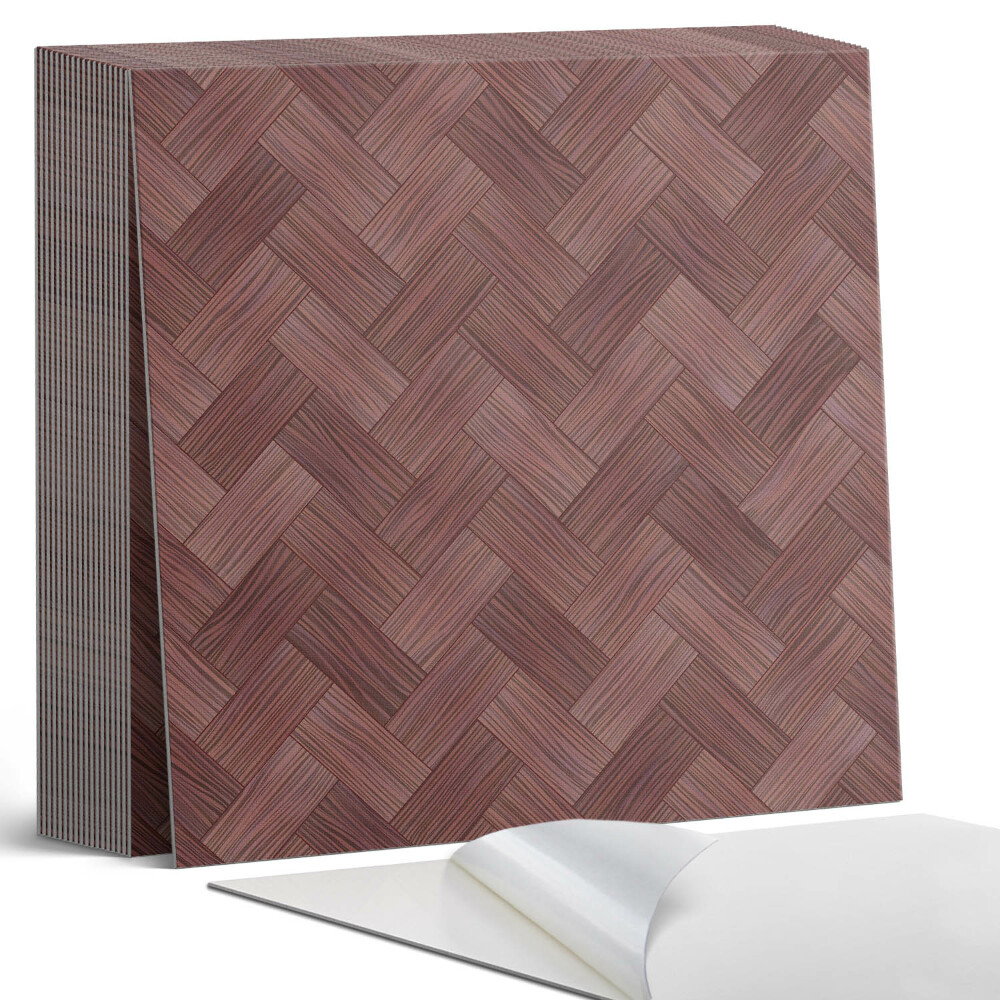 Samoprzylepne płytki na ścianę Plecionka z drewna