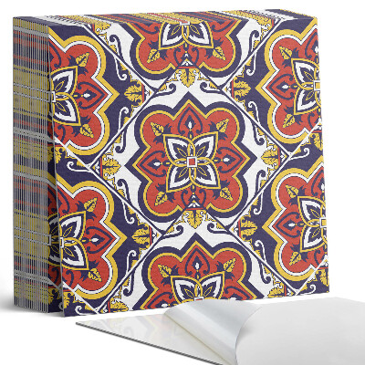 Samoprzylepne płytki Kwiatowy wzór z ozdobnymi detalami