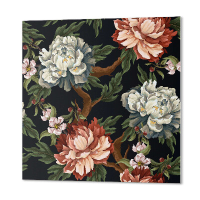 Samoprzylepne płytki na ścianę Kwiatowa kompozycja