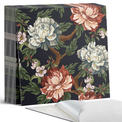 Samoprzylepne płytki na ścianę Kwiatowy motyw