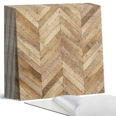 Kafelki samoprzylepne Wzór jodełkowy z drewna