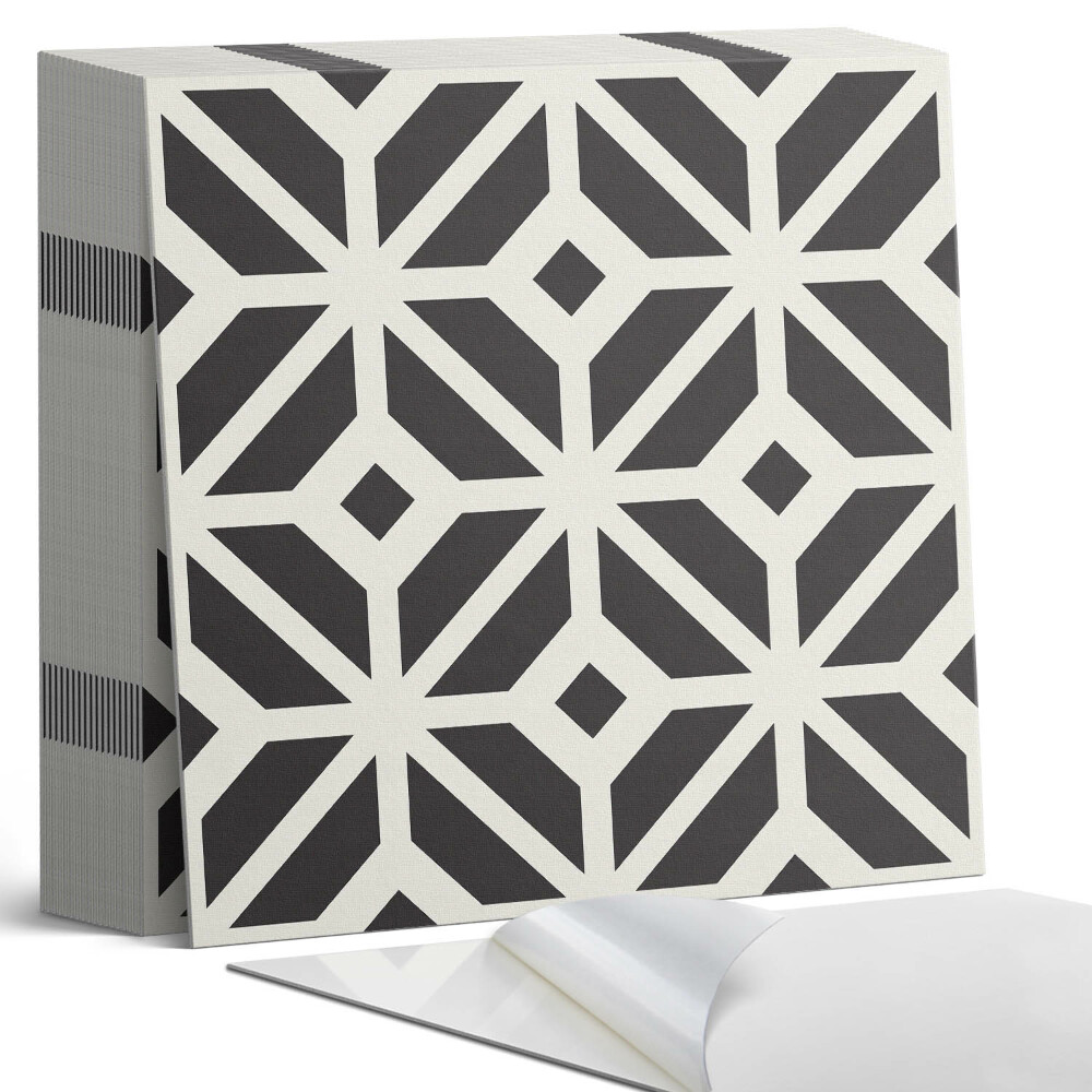 Samoprzylepne płytki Wzór rombowy w stylu geometrycznym