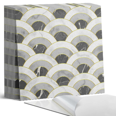 Kafelki samoprzylepne Faliste łuki w dynamicznych kształtach