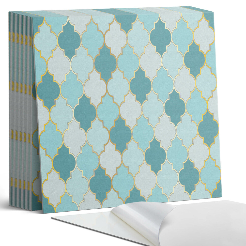 Samoprzylepne płytki Faliste kształty w dynamicznym układzie