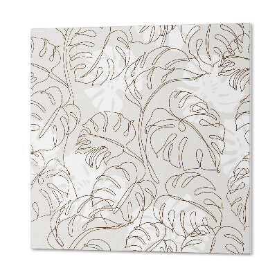 Samoprzylepne płytki Liściowy motyw w uporządkowanych kształtach