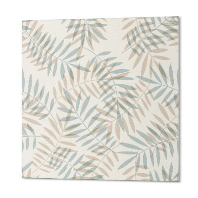 Samoprzylepne płytki Liściasty wzór w stonowanej tonacji