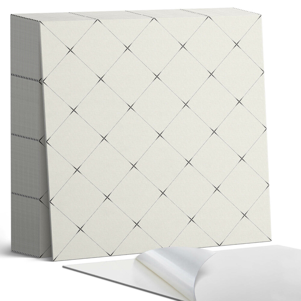 Samoprzylepne płytki na ścianę Wzór rombowy w stylu geometrycznym