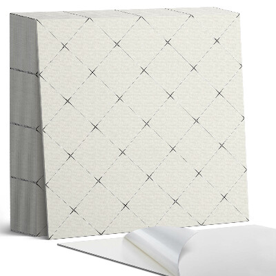 Samoprzylepne płytki na ścianę Wzór rombowy w stylu geometrycznym