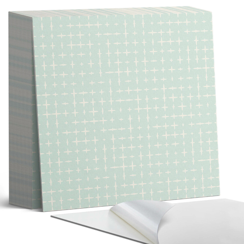 Kafelki samoprzylepne Wzór linii i krzyży w geometrii