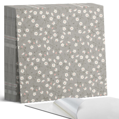 Samoprzylepne płytki Kwiatowy motyw