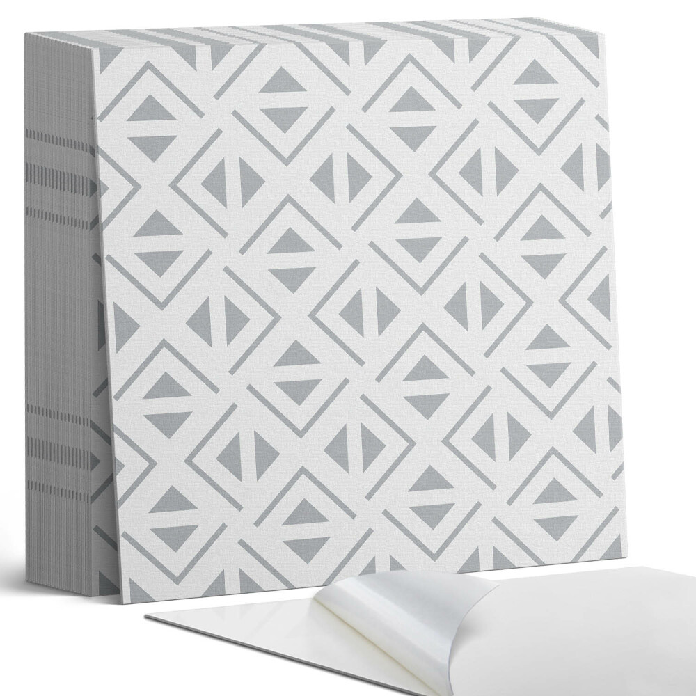 Samoprzylepne płytki na ścianę Kształty kwadratowej harmonii