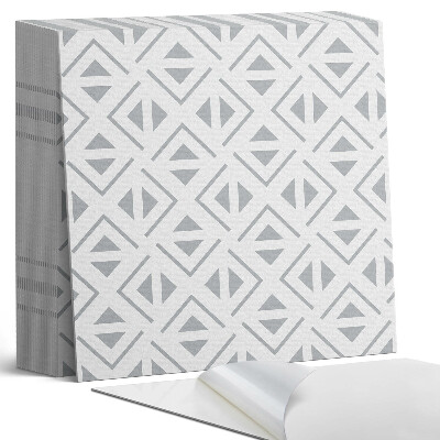 Samoprzylepne płytki na ścianę Kształty kwadratowej harmonii