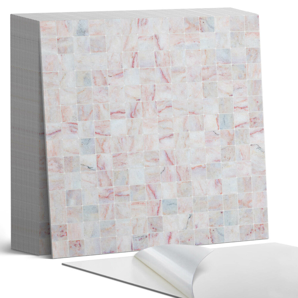 Kafelki samoprzylepne Mozaikowy wzór kwadratowych kształtów