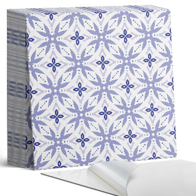 Samoprzylepne płytki na ścianę Wzór kwiatowej geometrii