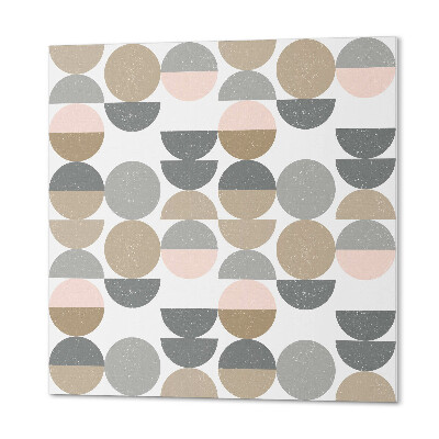 Kafelki samoprzylepne Wzór z okręgami i półokręgami w nowoczesnym stylu