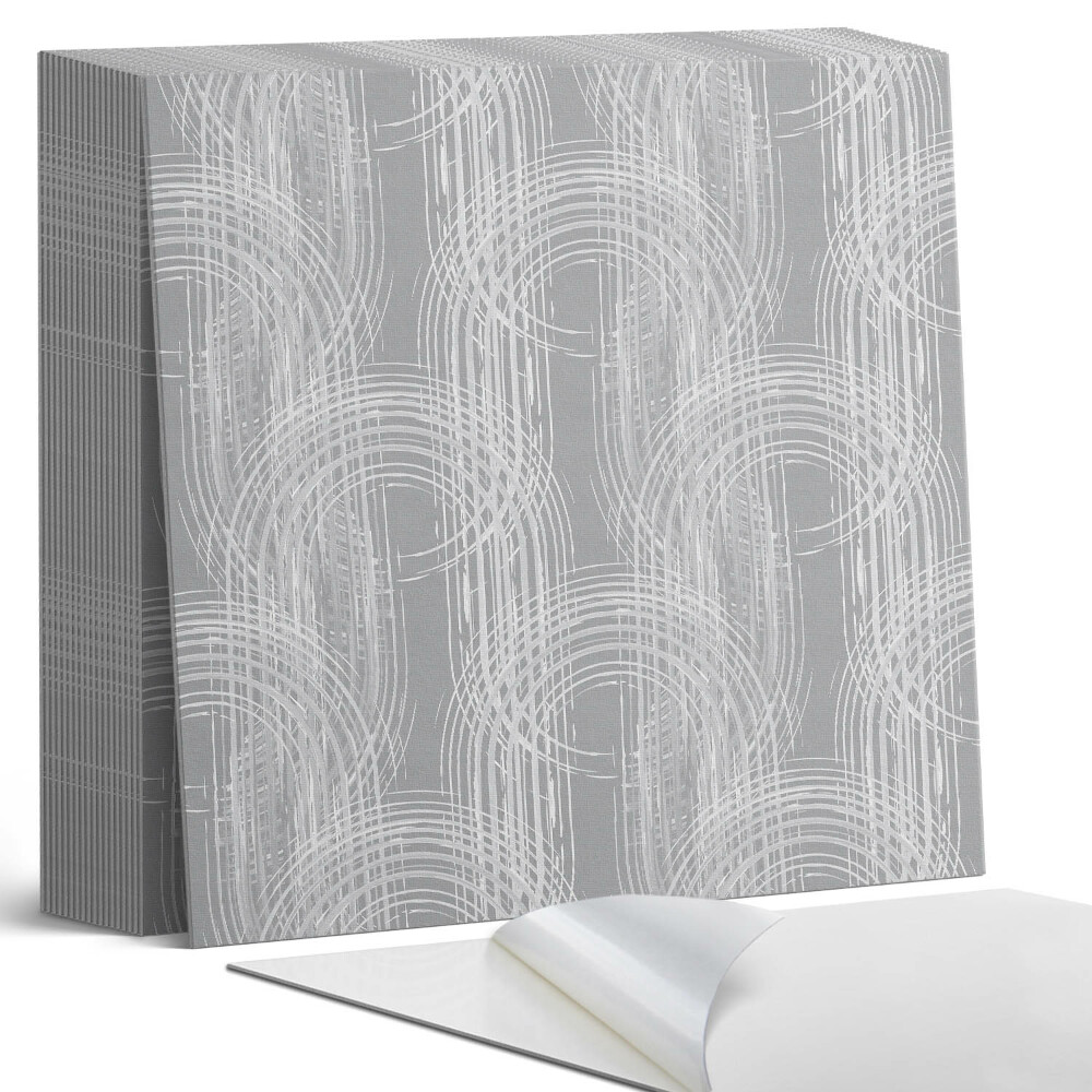 Samoprzylepne płytki Abstrakcyjne okręgi w aranżacji