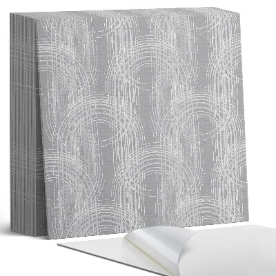 Samoprzylepne płytki Abstrakcyjne okręgi w aranżacji