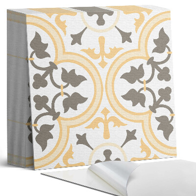 Samoprzylepne płytki na ścianę Roślinne motywy