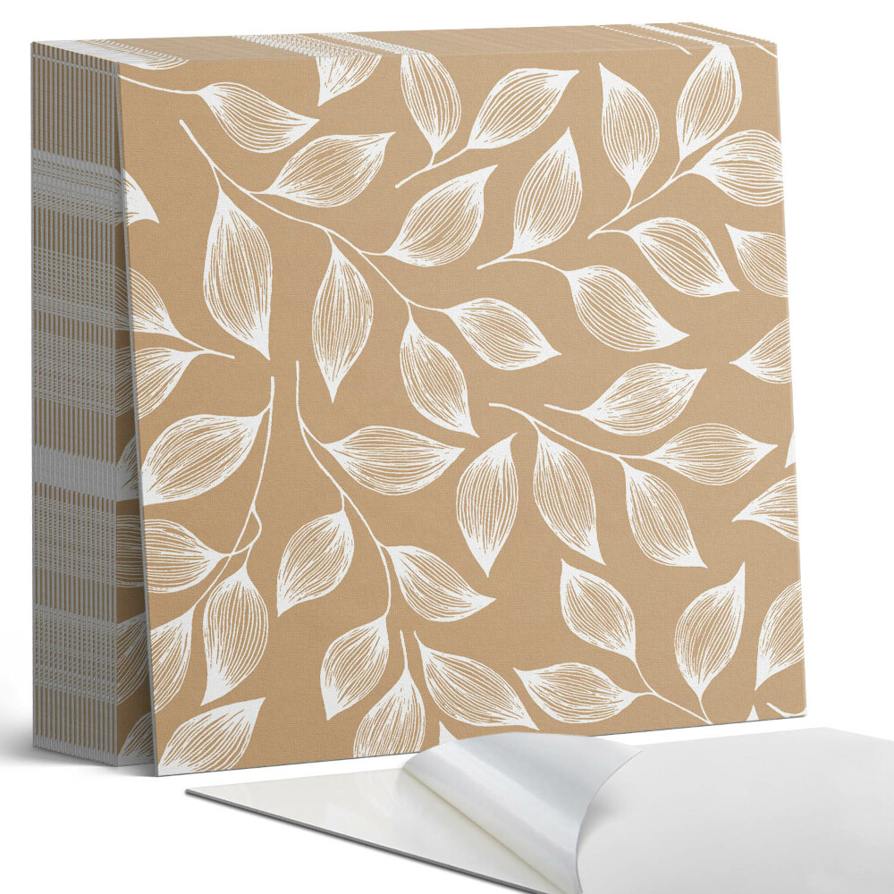 Samoprzylepne płytki na ścianę Liście strukturalnym