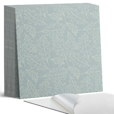 Samoprzylepne płytki Liściasty wzór na subtelnym tle