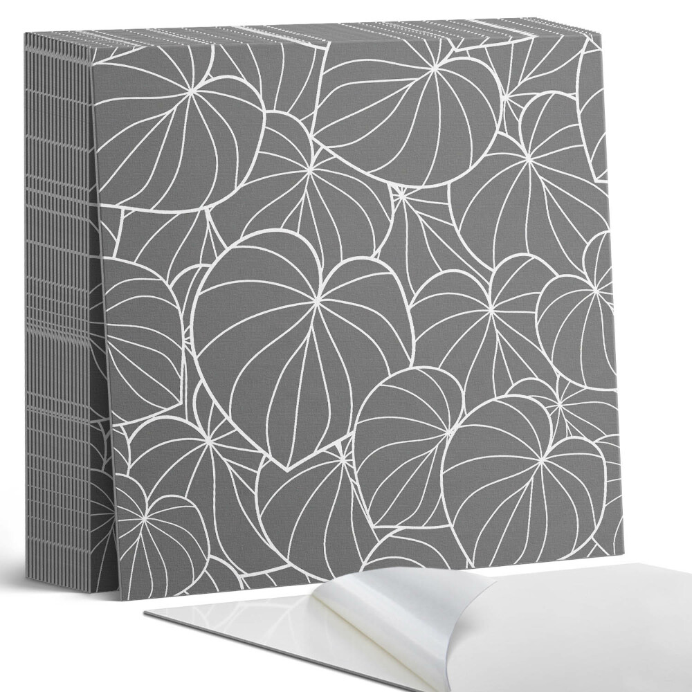 Samoprzylepne płytki na ścianę Wzór delikatnych liści