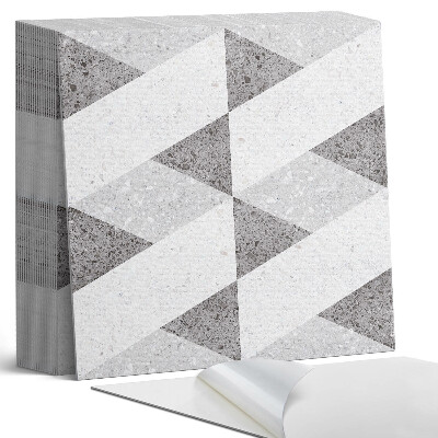 Samoprzylepne płytki Kontrasty w geometrycznych kształtach