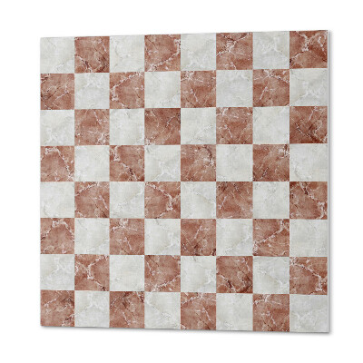 Samoprzylepne płytki na ścianę Stylowy wzór szachownicy z marmuru