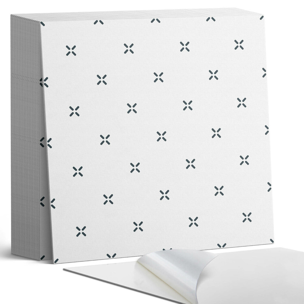 Samoprzylepne płytki Minimalistyczny motyw krzyżykowy