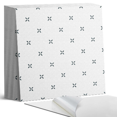 Samoprzylepne płytki Minimalistyczny motyw krzyżykowy