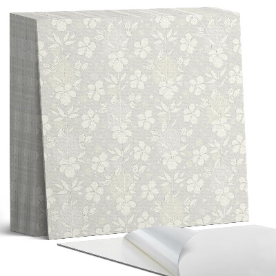 Samoprzylepne płytki na ścianę Kwiatowy motyw