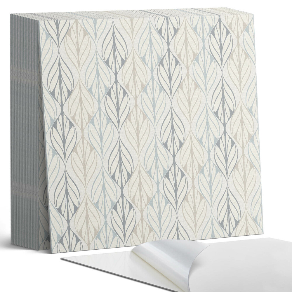 Kafelki samoprzylepne Liściasty motyw w rombowym stylu