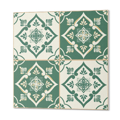 Samoprzylepne płytki Kwiatowe wzornictwo na glazurze