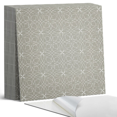 Samoprzylepne płytki Kwiatowy wzór w geometrycznym stylu