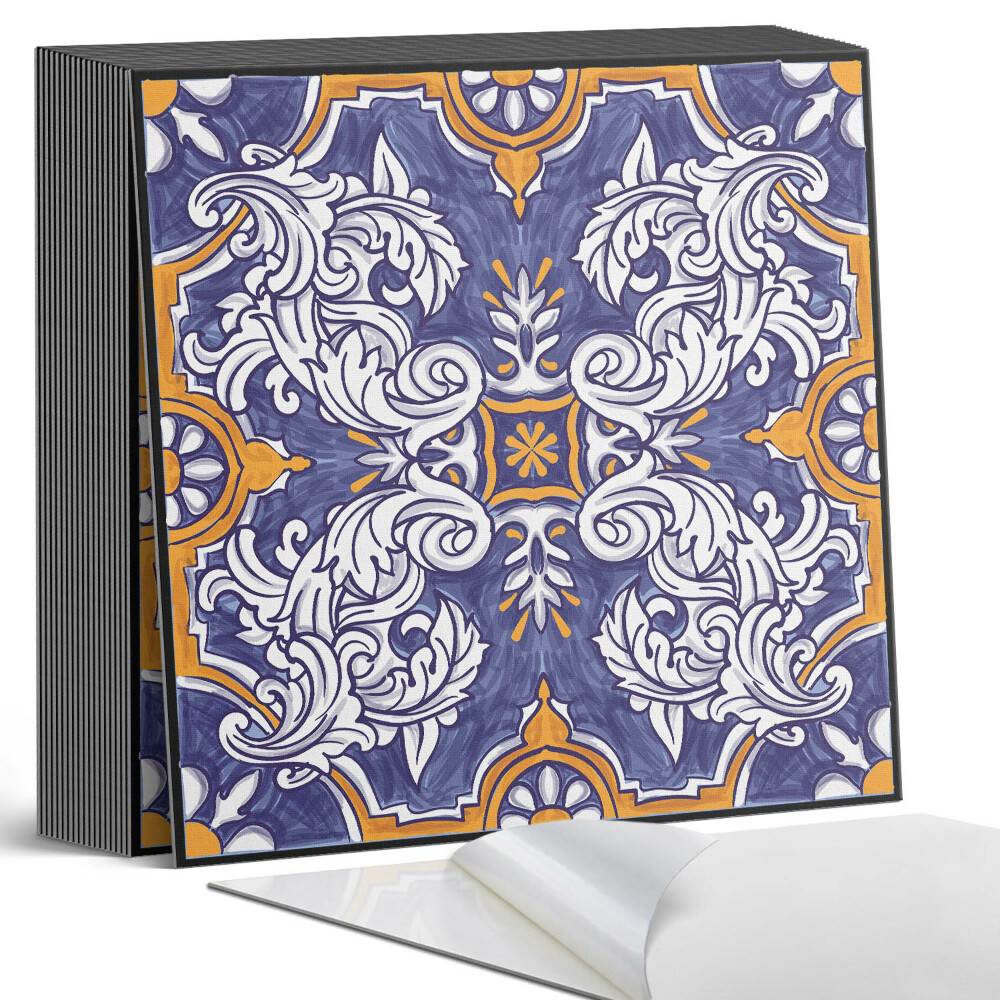 Samoprzylepne płytki na ścianę Kwiatowy ornamentowy motyw