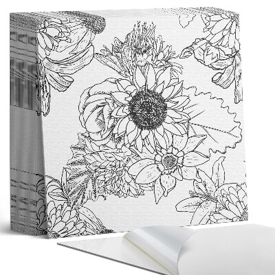 Samoprzylepne płytki Kwiatowy wzór w linii