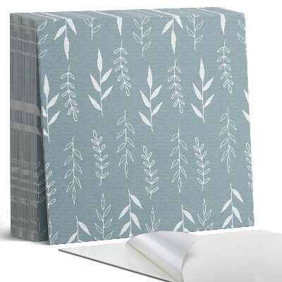 Samoprzylepne płytki na ścianę Roślinny motyw