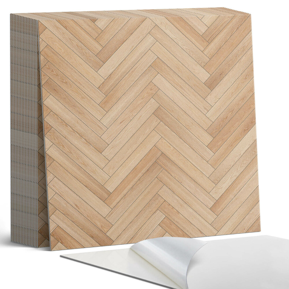 Samoprzylepne płytki Jodełkowy wzór na podłodze