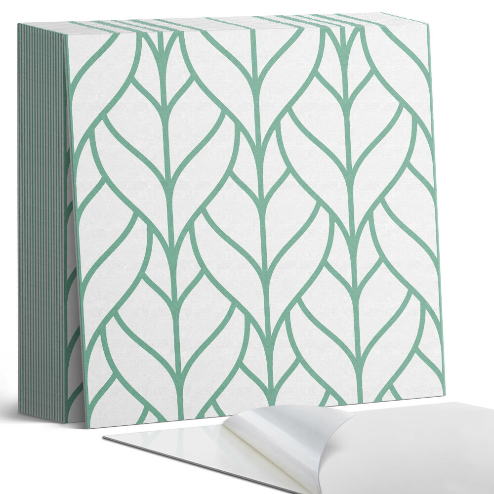 Samoprzylepne płytki na ścianę Liście w harmonijnej symetrii