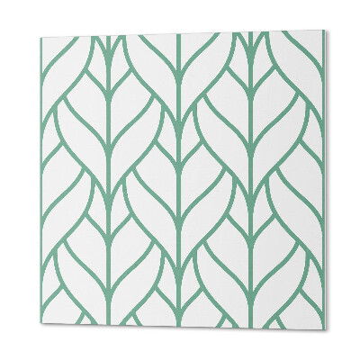 Samoprzylepne płytki na ścianę Liściasty wzór w równowadze