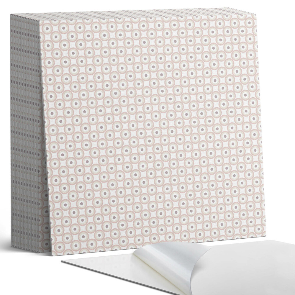 Samoprzylepne płytki na ścianę Okręgi w siatkowym układzie