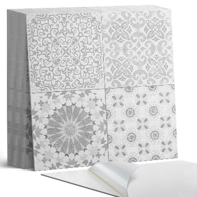 Kafelki samoprzylepne Motyw geometryczno-kwiatowy