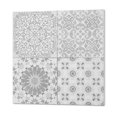 Kafelki samoprzylepne Stylowe kształty z motywem kwiatów