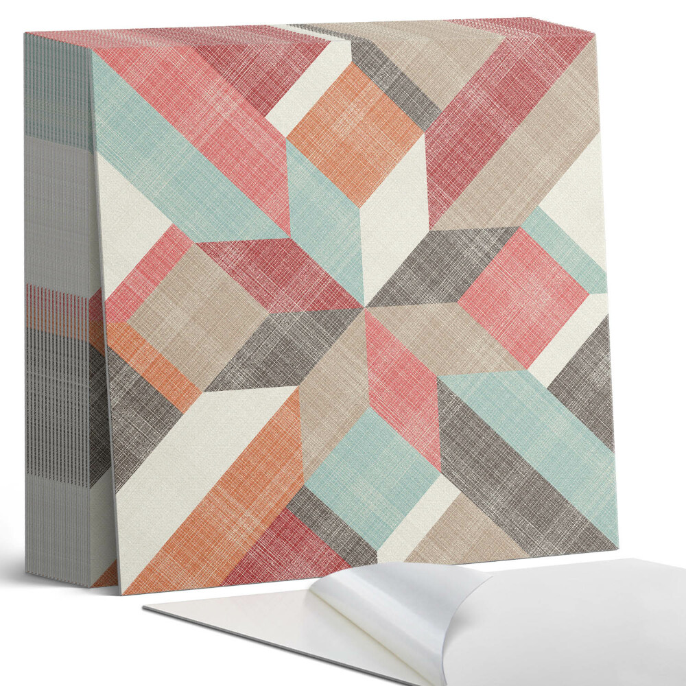 Samoprzylepne płytki na ścianę Kolorowe kształty w geometrycznym stylu