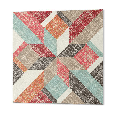 Samoprzylepne płytki na ścianę Wielobarwne figury w geometrycznym ujęciu