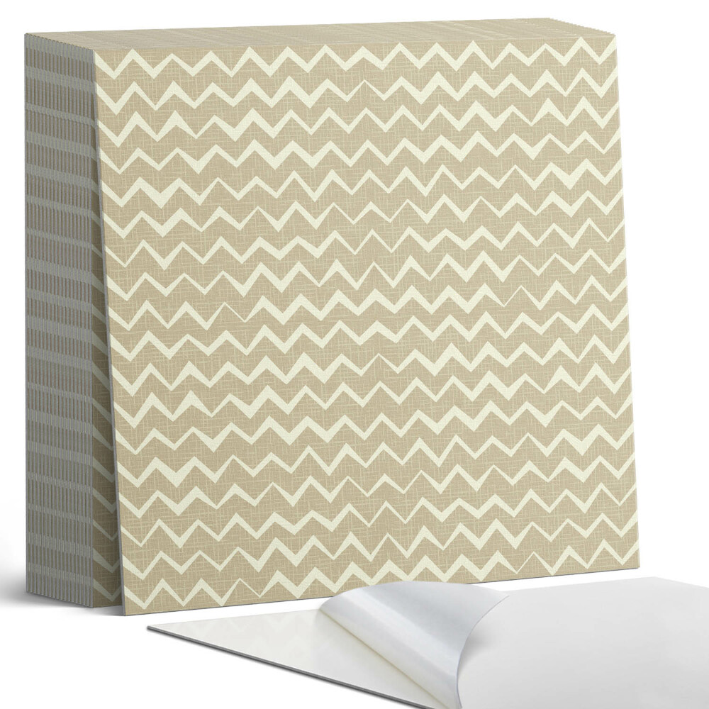 Kafelki samoprzylepne Zygzaki na teksturowanym tle