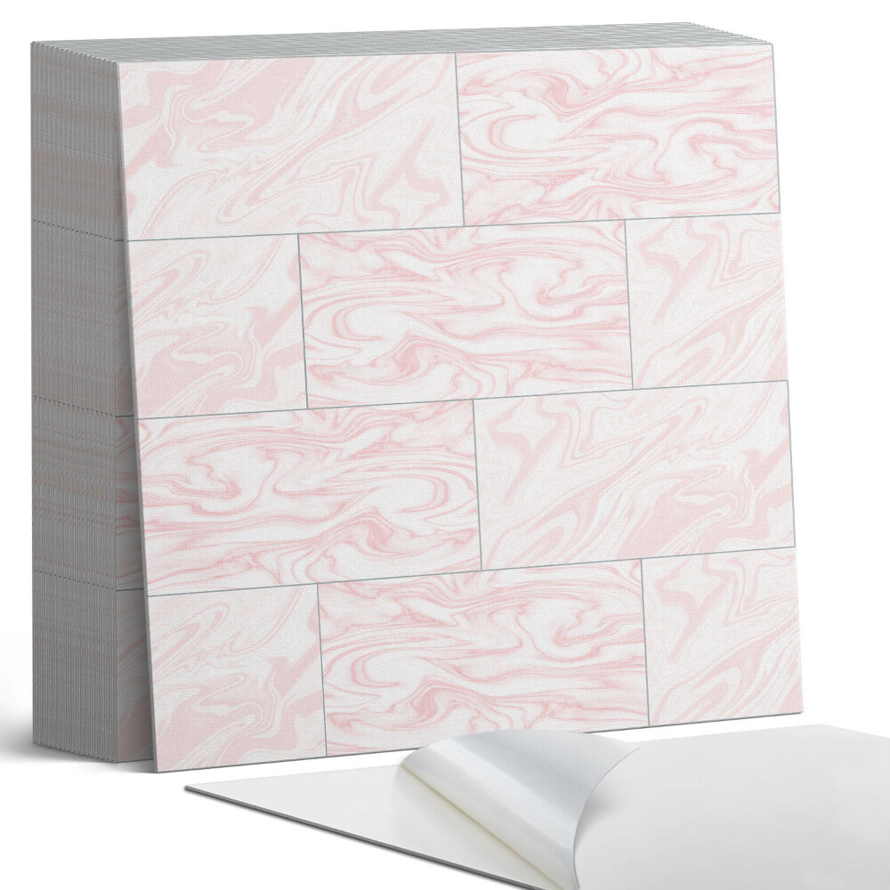 Samoprzylepne płytki na ścianę Marmurowe fale w eleganckim stylu