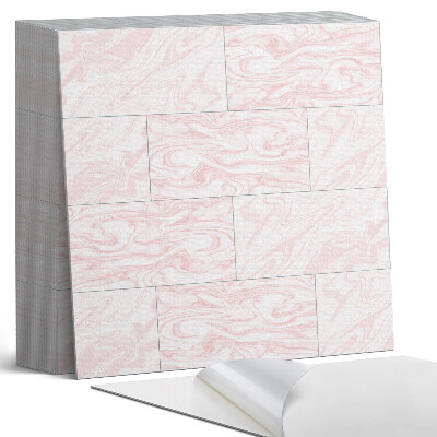 Samoprzylepne płytki na ścianę Marmurowe fale w eleganckim stylu