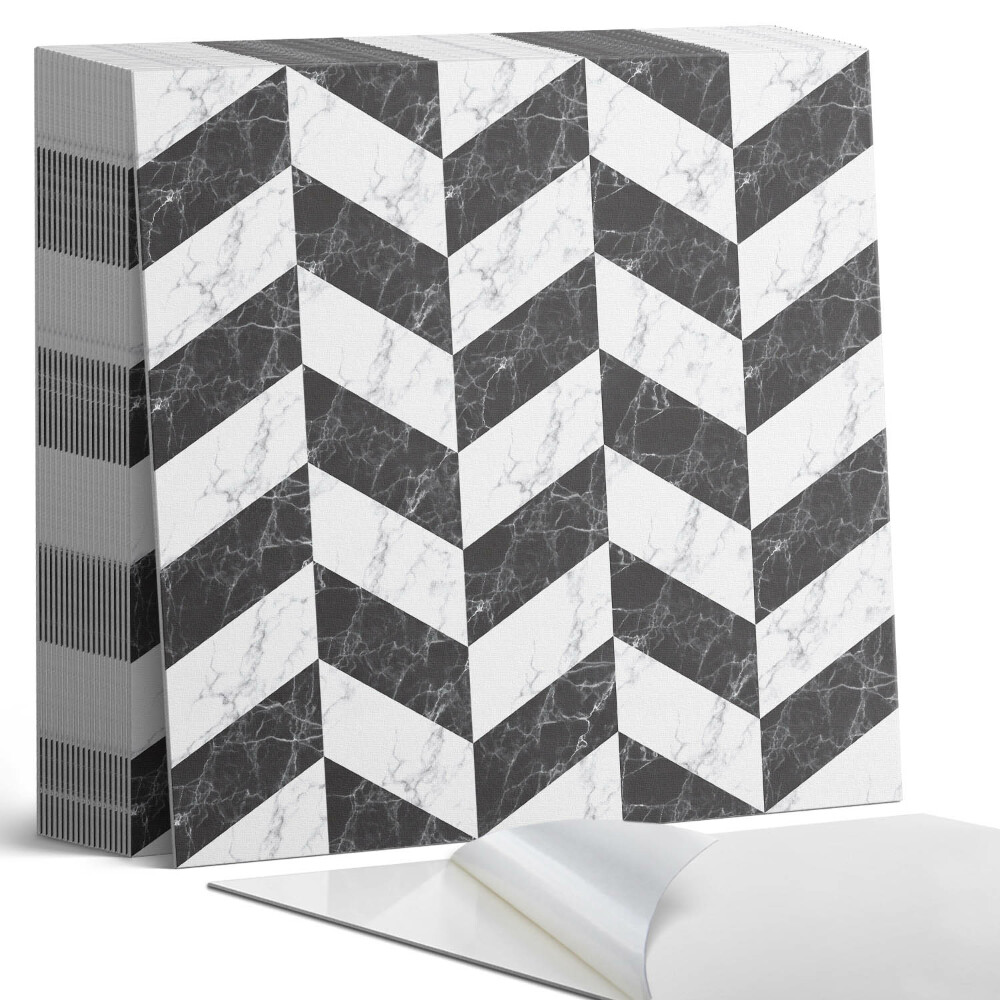 Kafelki samoprzylepne Marmurowa jodełka w eleganckim stylu